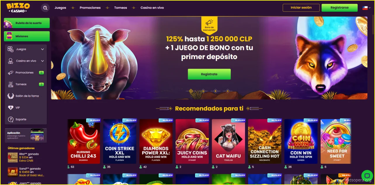 Bizzo Casino Chile: juegos, pagos, acceso y reseña general